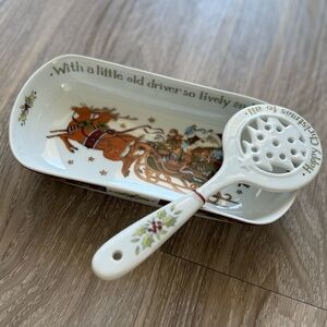 A Christmas Story Portmeirion Cranberry Dish + Server